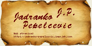 Jadranko Pepelčević vizit kartica